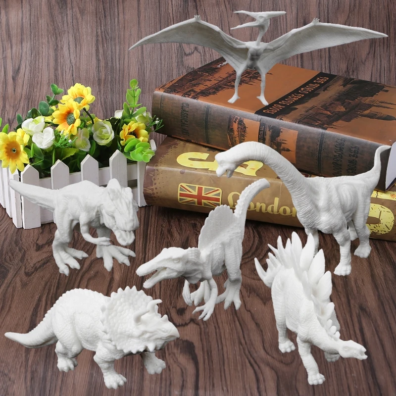 DIY раскраска Животное Динозавр Модель Рисование граффити детские игрушки |