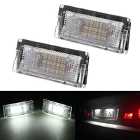 led license number plate lights lamp canbus error free white pair for bmw e46 1998 2005