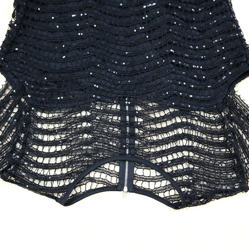 

New Spring Plus Size Sequins Splicing Women Midi Dress Long Sleeve Bodycon Night Club Sexy O-neck Dresses Party Vestidos 5XL