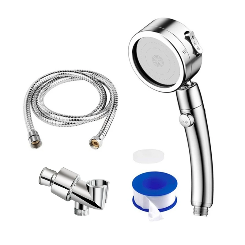 

Handheld Shower Head with ON/OFF Pause Switch & 3 Spray Setting High Pressure Showerhead with Extra Long Hose