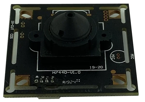 Аналоговый/CVBS 600TVL 7440 + 8510 CMOS модуль камеры с мини объективом DC 12 В 38*38 мм BNC