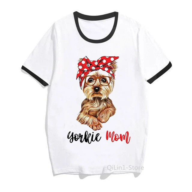 Крутая футболка с графическим принтом I Am So Yorkie забавная Женская для мамы и Йорка