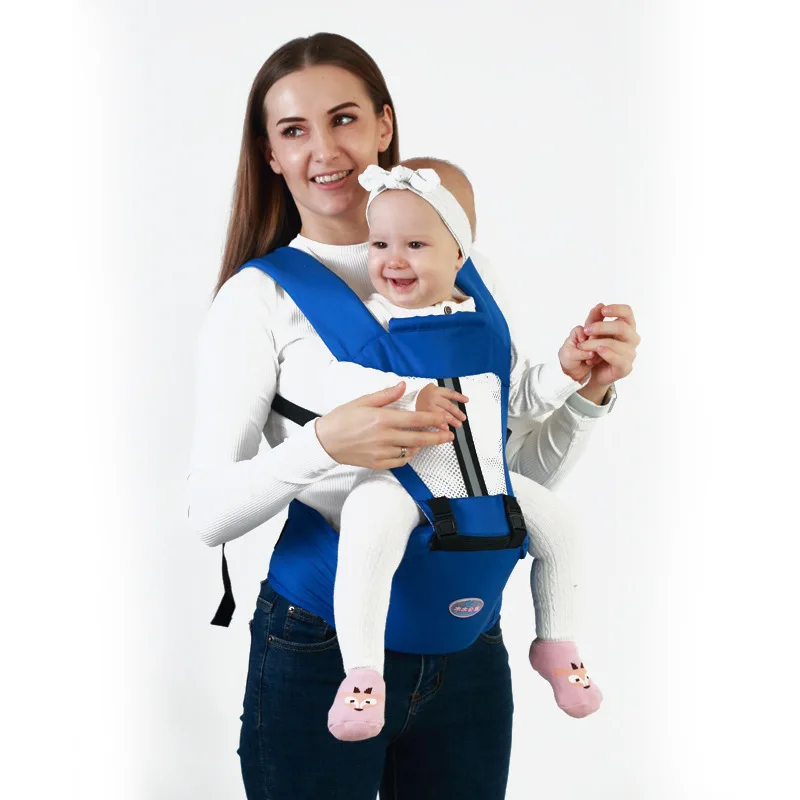 Mochila ergon&oacute;mica portabeb&eacute;s con asiento de cadera para reci&eacute;n nacido, portabeb&eacute;s multifunci&oacute;n, eslinga, taburete de cintura, canguro para beb&eacute; de 0 a 48 meses-4