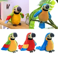 talking bird parrot record toys repeats what you say electronic parrot plush toy multifunctional