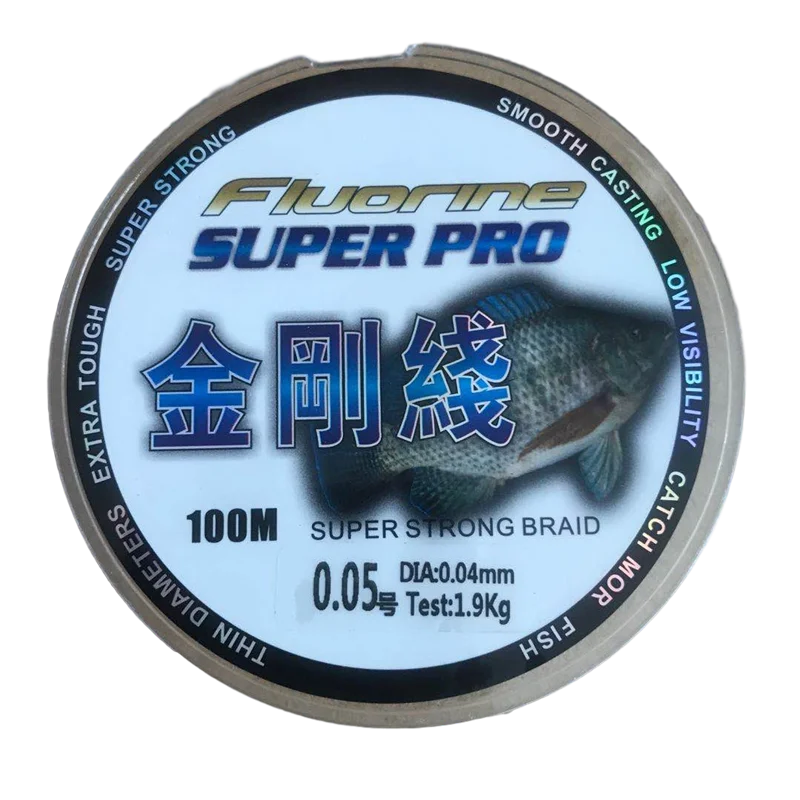 

Submerged Ultra-Fine PE Wire Dyneema Fish Line 0.05 No. 0.1 Main Line 8 Series Fishing Subline Lure King Kong Fishing Reel