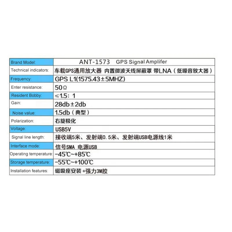 Автомобильная GPS антенна усилитель автомобильный USB сигнал навигации