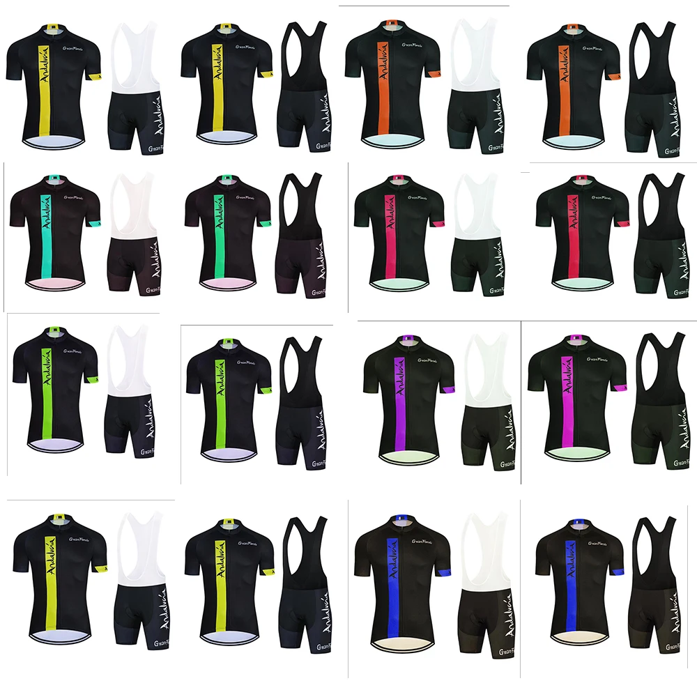 

Summer Team Strava Orange Cycling Jersey Set Mountain Bike Cycling Clothing Men's Pro Racing Bicycle Clothing Cycling Set 2021