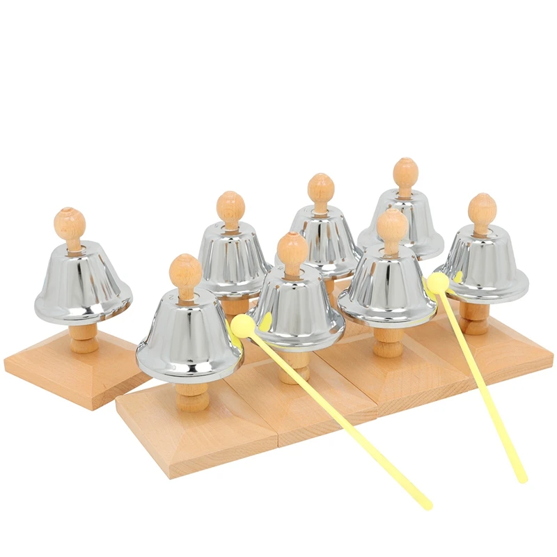 

Desk Bells Hand Bells 8 Notes Music Bells Percussion Instrument Musical Teaching