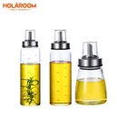 Прочная бутылка для масла из боросиликатного стекла Holaroom, герметичная банка для хранения приправ, соевого соуса, уксуса, кухонный гаджет