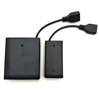 10pcslot onoff switch 2x 3x 4x aa batteries holder storage box 3v4 5v6v usb power supply battery case for led strip lights