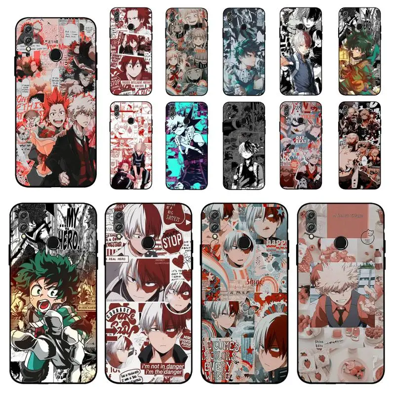 

YNDFCNB Japan Anime My Hero Academia Phone Case for Huawei Honor 8 x 9 10 20 V 30 pro 10 20 lite 7A 9lite case