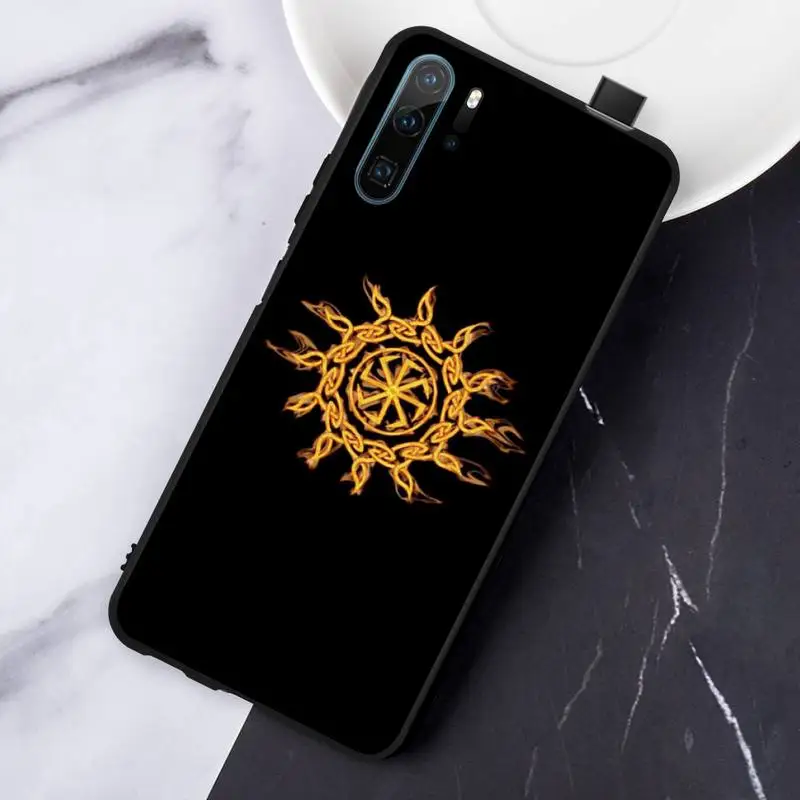 

Slavic Viking symbol Kolovrat Phone Case For Huawei honor Mate P 10 20 30 40 Pro 10i 9 10 20 8 x Lite
