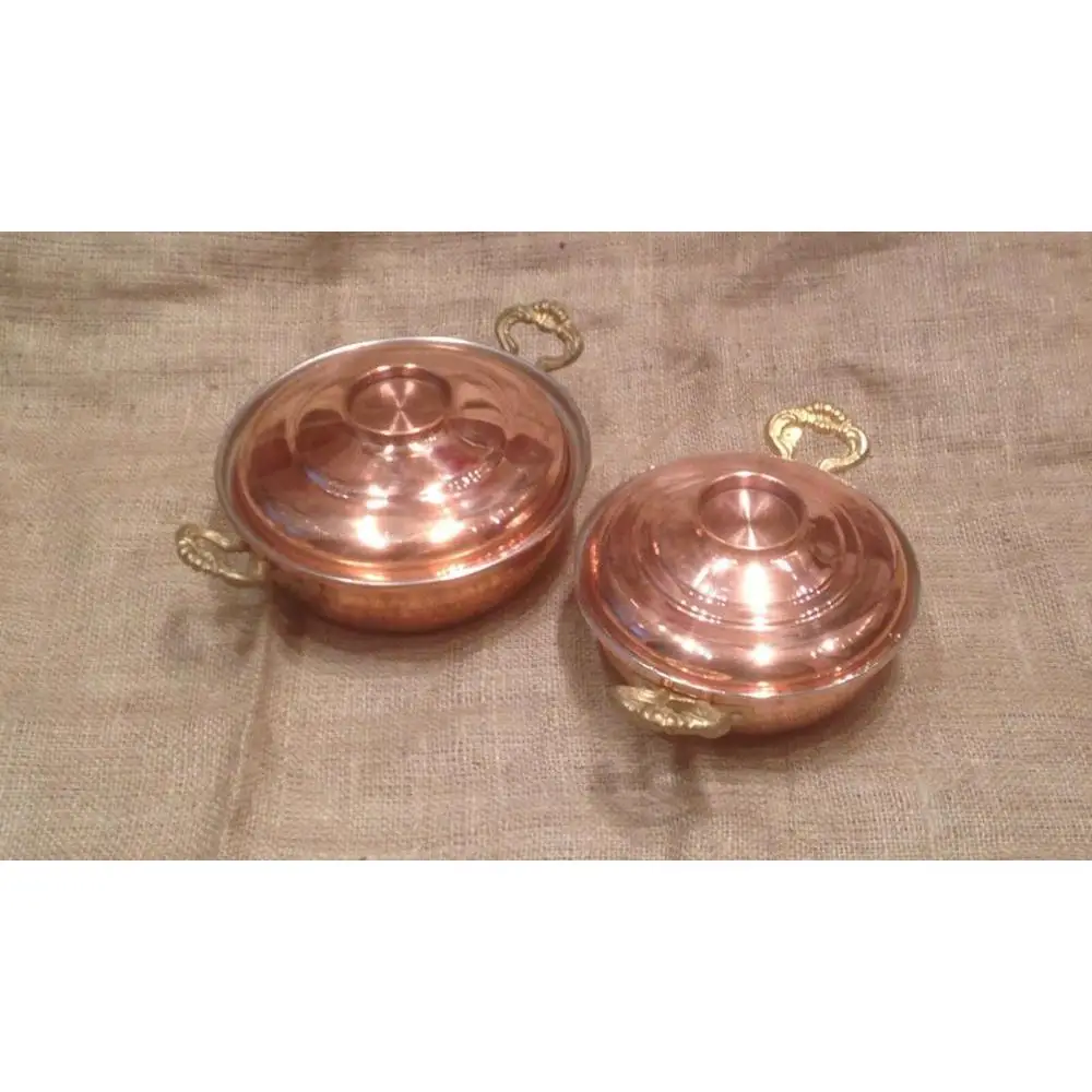 Ручная Чеканная медь сковорода Яйцо или сотейник 4 размера вариант|Сковороды| |