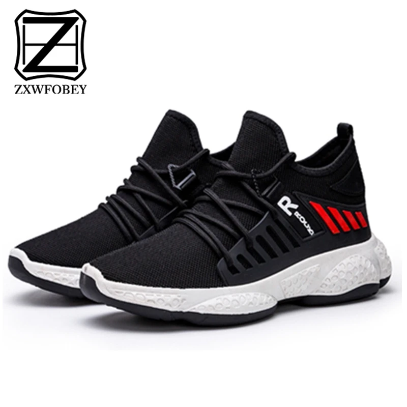 

ZXWFOBEY 2019 New Mesh Men Casual Shoes Lac-up Couple Shoes Lightweight Comfortable Breathable Walking Sneakers