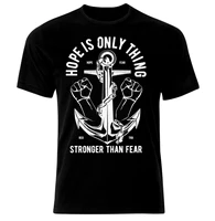 hope is stronger than fear mma martial arts t shirt