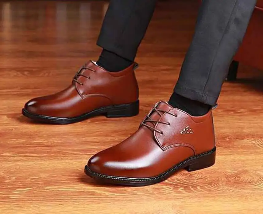 

Cheapest Winter Snow Boots Men Fashion Winter Shoes Men Leather Winter Ankle Boots Men Warm Casual man boots shoes botas hombre