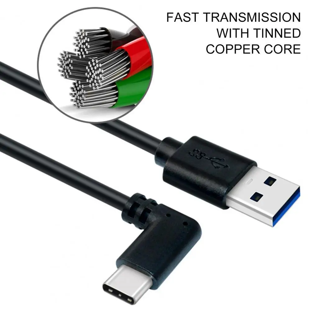 

Кабель для быстрой зарядки USB Gen1 с углом 90 градусов для быстрой зарядки и передачи данных типа C