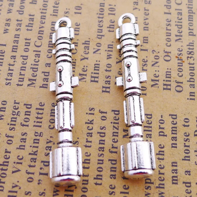 

8pcs/Lot 8x40mm Antique Silver Color Rocket Charms Pendant For Jewelry Making DIY Jewelry Findings