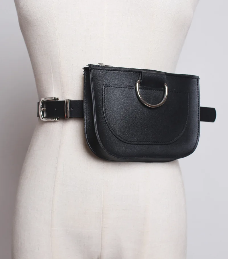 Black Waist Bag Женский модный пояс из змеиной кожи, высокое качество, Женский кошелек, Женская поясная сумка, маленькая поясная сумка из искусственной кожи, поясная Сумка 157 - Цвет: Black Waist Bag