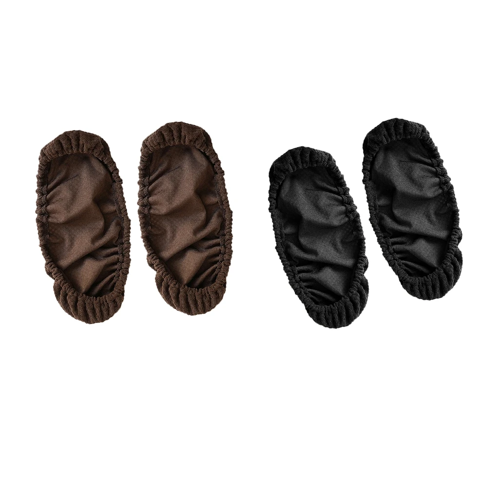 2 пары чехлов для подлокотников стульев 25-33 см моющиеся черные | Дом и сад