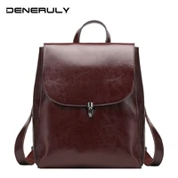 fashion genuine leather backpack women large capacity women backpack for school teenagers girl high quality laptop mochila mujer
