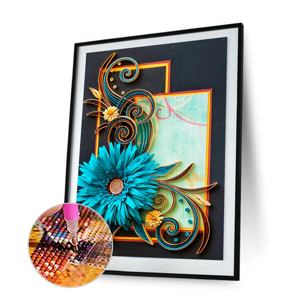 5D DIY Partial Special Shaped Drill Diamond Painting Quilling Paper Paint Flower Mosaic Kit Rhinestone Drawing Picture Home Deco | Дом и сад