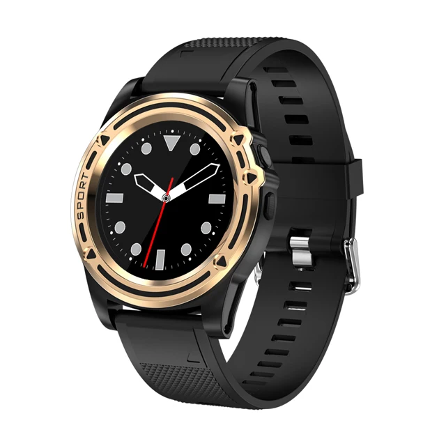 Bluetooth Смарт-часы с 2G GSM Micro SIM TF карта вызова камера Smartwatch inteligente фитнес-часы для Android телефон PK DZ09 - Цвет: Black gold