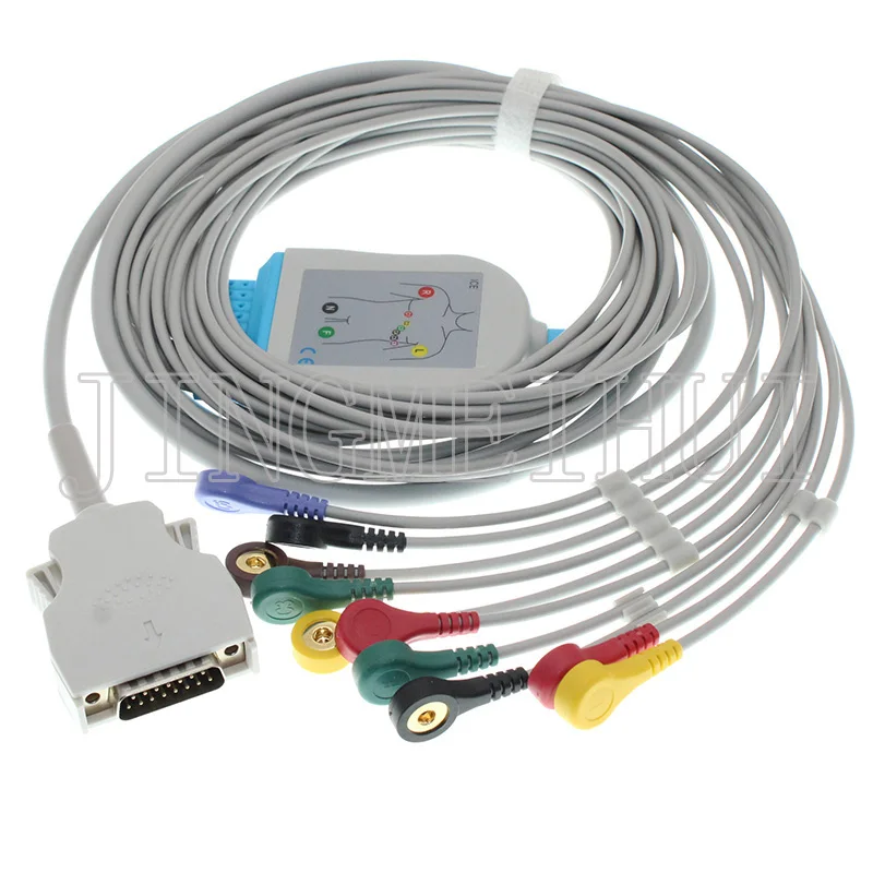 Совместимый 10 проводной кабель morтара ELI 50 100 200 ЭКГ EKG с 3 0din/4 0