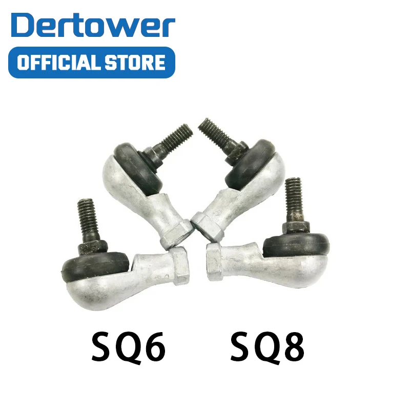 4pcs/Lot High Qulity Best Price 8x SQ6 RS SQ6RS SQ8 SQ8RS M6 Bore 90 Degrees Connector Ball Joint Rod End Bearing 6mm Male Steel - купить по