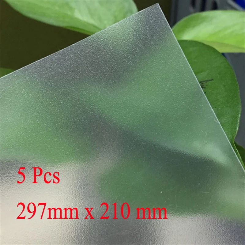 5Pcs tableware MATS PVC frosted plastic sheet/translucent film/polyethylene sheet/flame retardant spacer multipurpose X-067