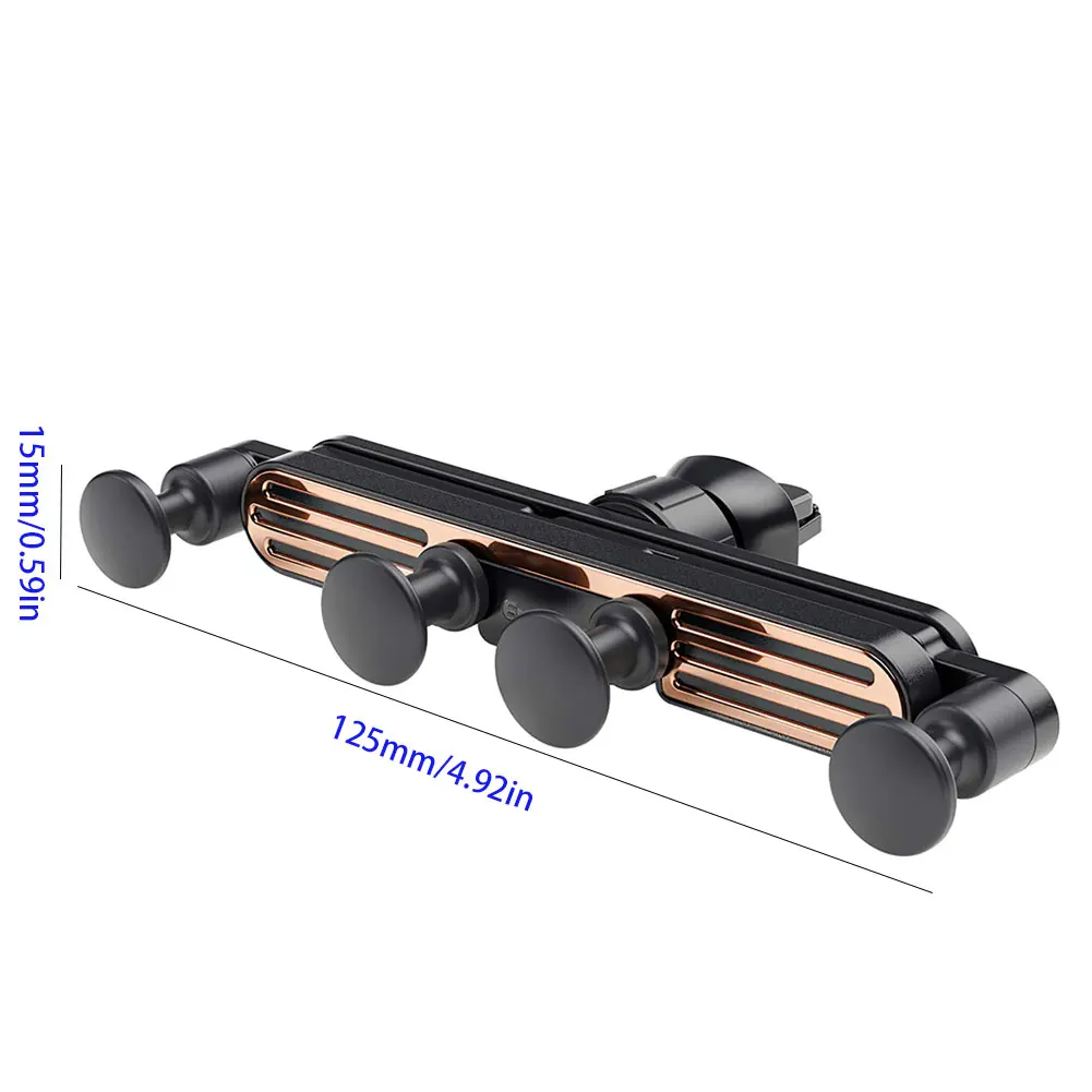 

Telescopic Car Rear Anti-Shake Phone Holder Gravity Air Vent Mount Non-Slip Phone Holder Rotatable Car Navigation Bracket Stand