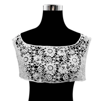 1pcs new white cotton embroidery venise lace fabric fake collar embellishment guipure applique diy garment sewing supplies decor