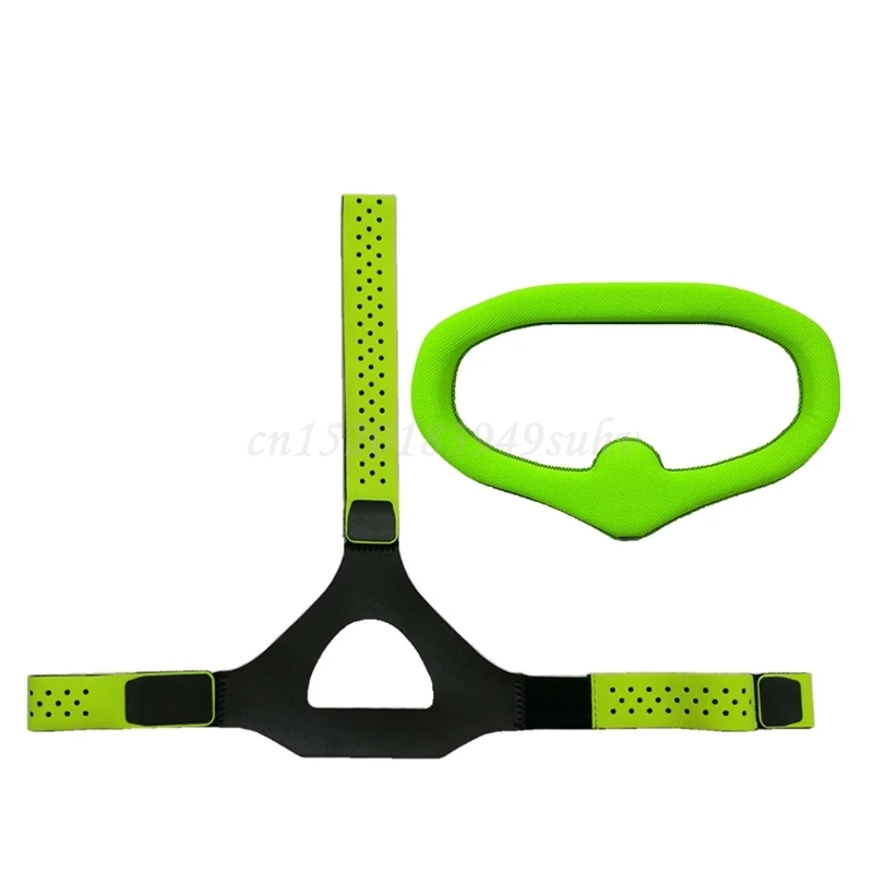 

Eye Pad with Adjustable Head Strap Band Replacement Kit Skin-friendly Fabric for dji- Digital FPV Goggles Face Plate