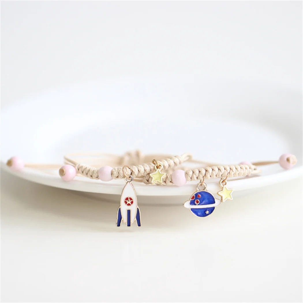 

Small fresh Bracelet Children's jewelry gift hand made Fashion adjustable Bracelets for Woman accessories Paired bracelets
