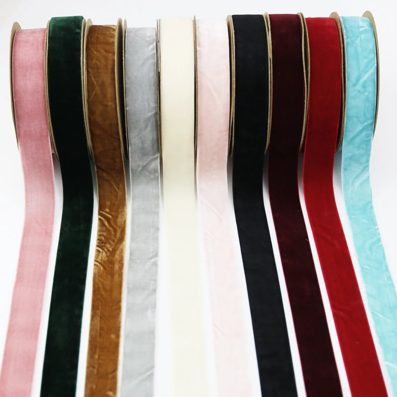 Гибкая односторонняя флокирующая лента 10 мм и 25 для рукоделия материал банта