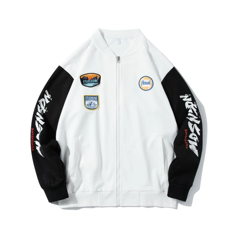 Мужские Бейсбольные куртки куртки-бомберы в японском стиле уличные Харадзюку с