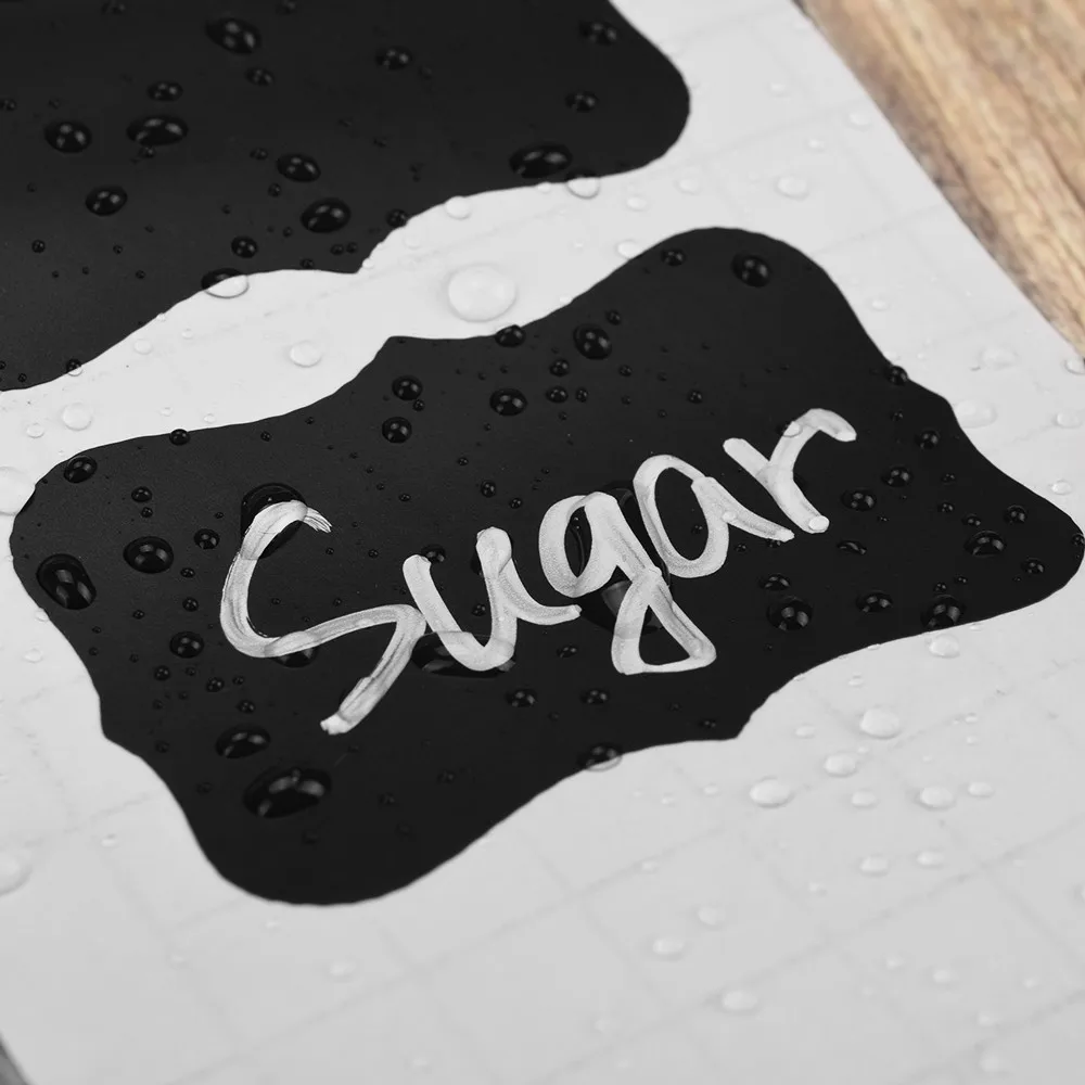 300 шт. кухонные наклейки для специй этикетки кладовой 2 рулона наклейка на банки