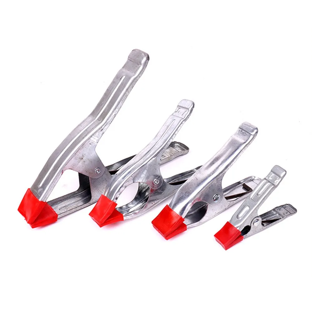 

4 Inch Spring Clamps 40 Pcs 8x Clamps Metal Red & Black Spring Steel W/ Rubber Tips