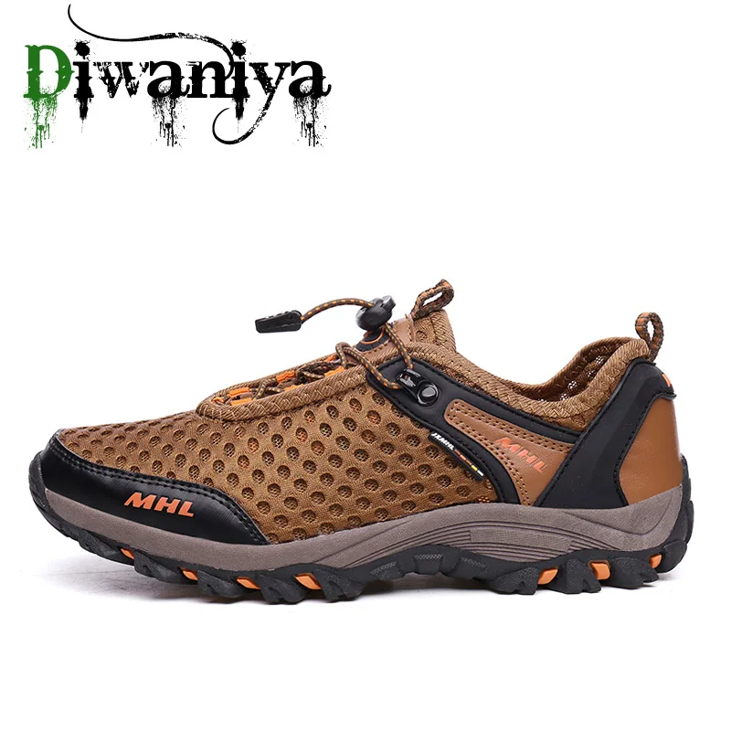Сетчатые дышащие мужские походные туфли нескользящая обувь для скалолазания