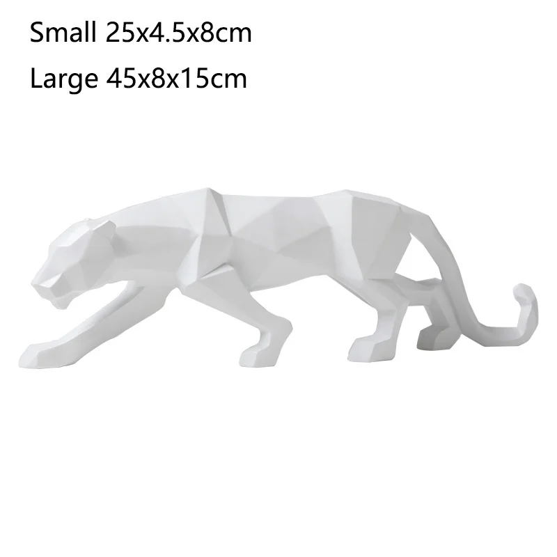 

Modern Resin Crafts Abstract Cheetah Nordic Geometric Section Living Room Home Design Sculpture Animal Decoration Ornaments