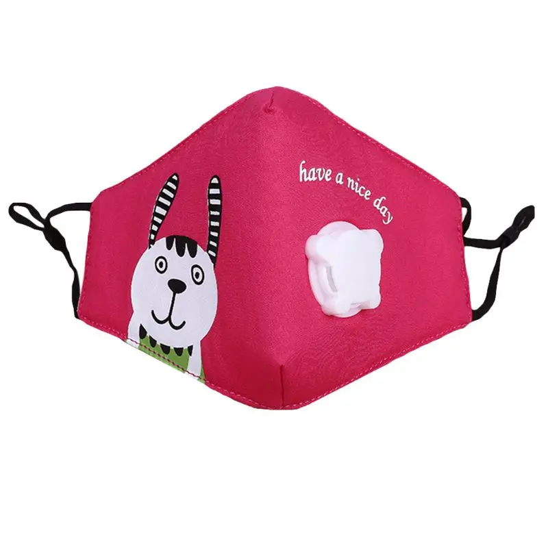 Детская Хлопковая многоразовая маска для лица милая цветная мультяшная PM2.5