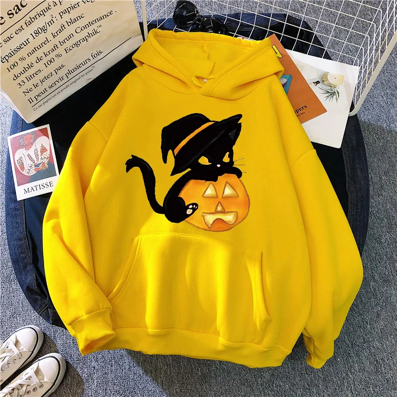 

Fashion Women Hoody Winter warm Thick Sweatshirt Halloween Pullover Harajuku Loose Long sleeved Korean Style Tops Hoodie Ladies