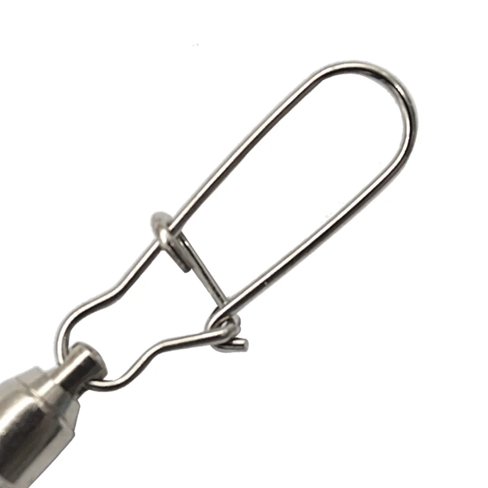 

TAF 10pcs Fishing Connector Snap 0# 1# 2# 3# 4# 5# Fishing Accessories High Speed Swivel Bearing Turning Rings Pesca Peche