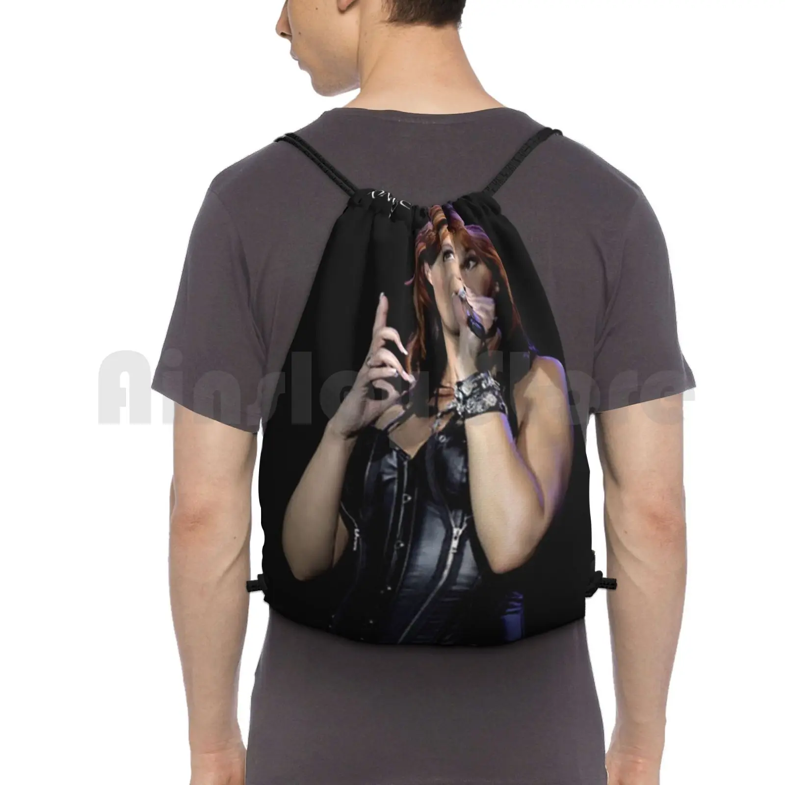 Рюкзак на шнурке для занятий музыкой Lebahpadaneduh Andrea Berg songбуш сумка верховой езды