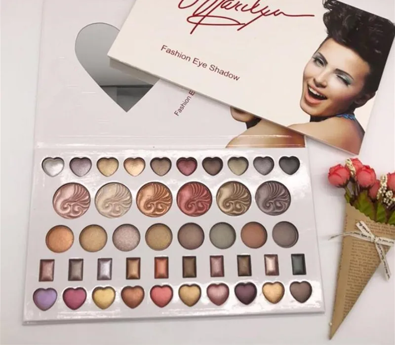Бренд 44 цвета модные тени для век Палитра матовые Блеск День Святого Валентина