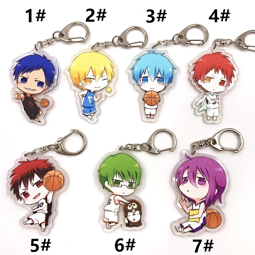 Куроко НЕТ КОРЗИНА акриловый брелок двусторонний кулон аксессуары для ключей