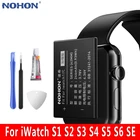 Аккумулятор NOHON A1579 A1578 A1760 A1848 A1847 для Apple Watch Series 1 2 3 4 5 6 SE S1 S2 S3 S4 S5 S6, 40 мм 44 мм