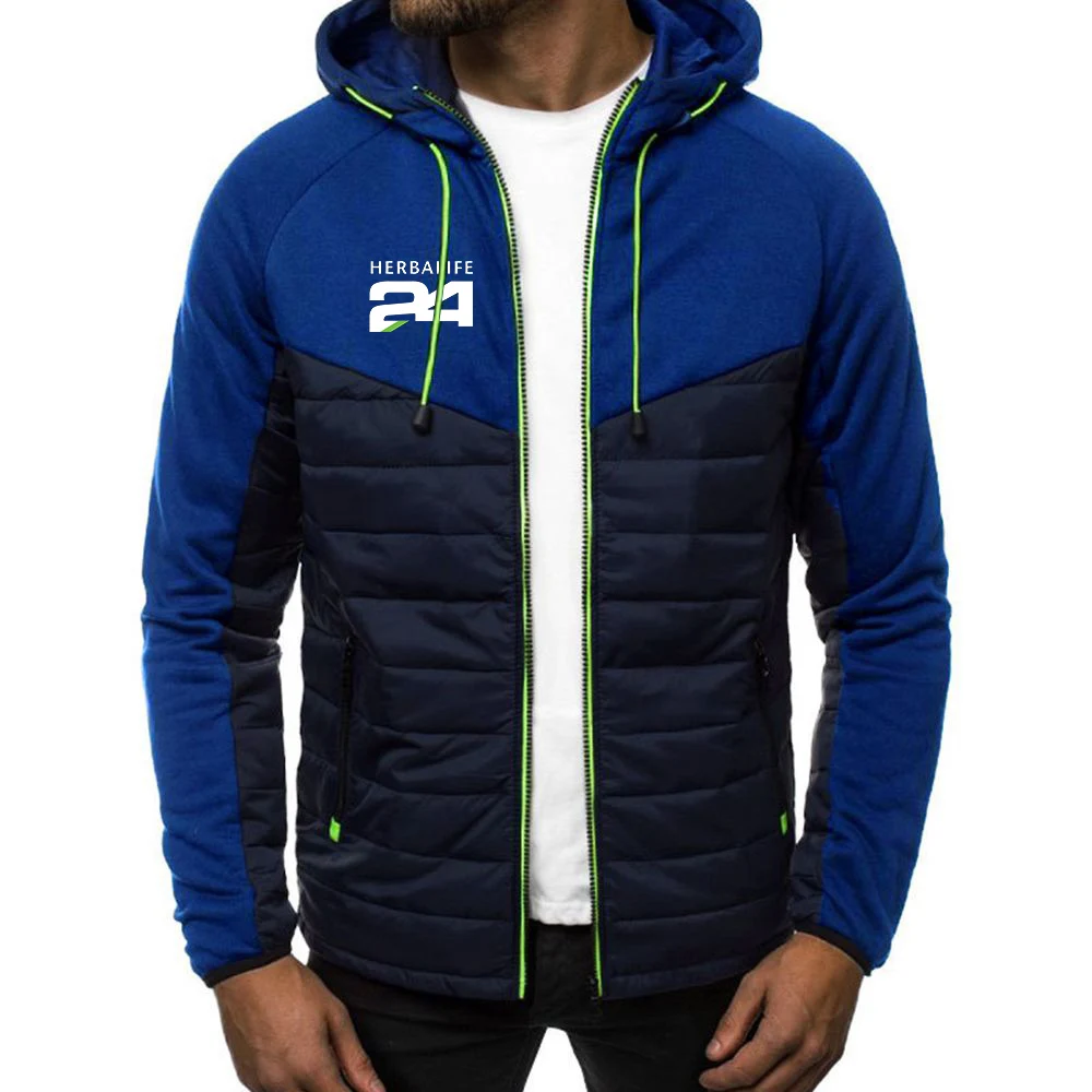 

Spring Autumn Men's Herbalife 24 Logo Zipper Hoodies Classic Fashion Print Coat Male Casual 7 Color Jackets Sport Coats