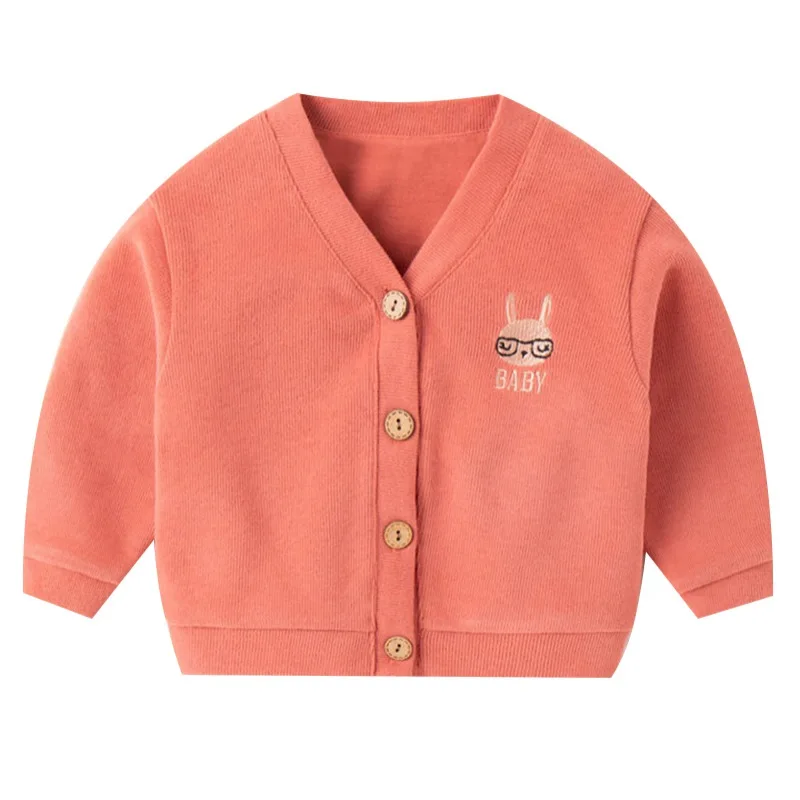 Осенний вязаный кардиган для маленьких девочек и мальчиков свитера детская