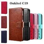 Чехол-книжка для телефона C19 для Oukitel C19, чехол премиум-класса из искусственной кожи с 3D рисунком для Oukitel C 19, чехол-бумажник, чехол, чехол для s 6,49